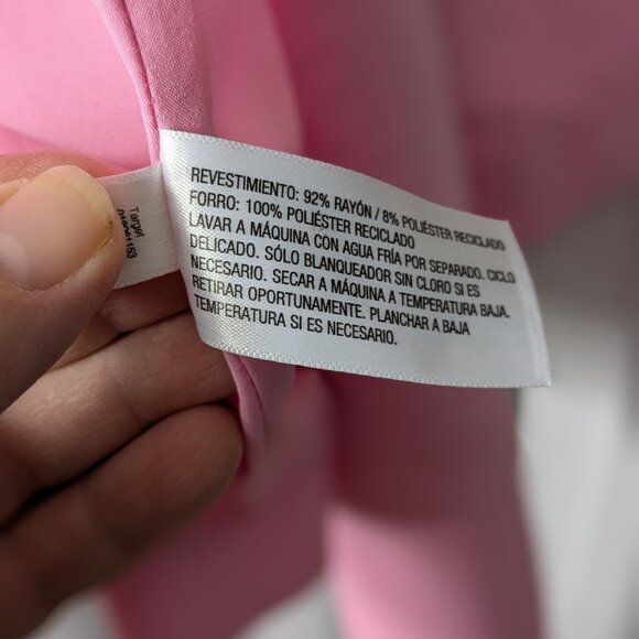 NWOT A New Day Pink Two Button  Long Sleeve Blazer XXL - Picture 7 of 8
